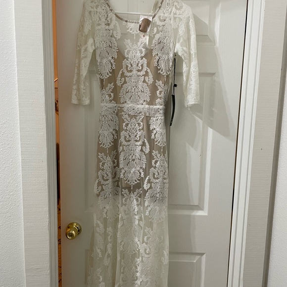 For Love and Lemons white midi dress (new) (xs) - Picture 2 of 2